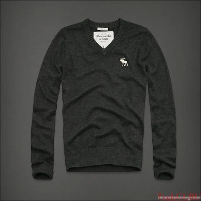 Лот: 4537148. Фото: 1. Кофта серая A&F р-р XL (52). Свитеры, толстовки, худи