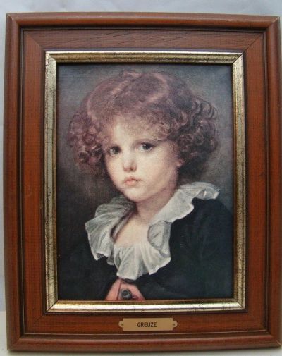 Лот: 11190380. Фото: 1. Картина репродукция Мальчик в... Картины, гравюры