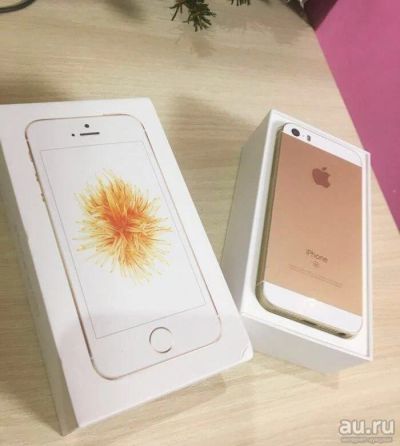 Лот: 13793237. Фото: 1. iPhone SE 64GB gold+стекло и чехол. Смартфоны