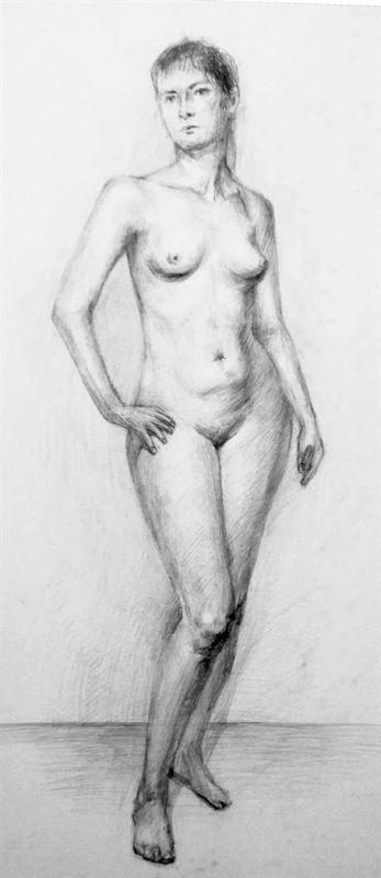 Лот: 3586815. Фото: 1. Рисунок женщины. Рисунки, эскизы
