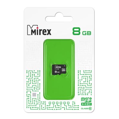 Лот: 19129325. Фото: 1. Карта памяти microSD HC 8 GB MIREX... Карты памяти