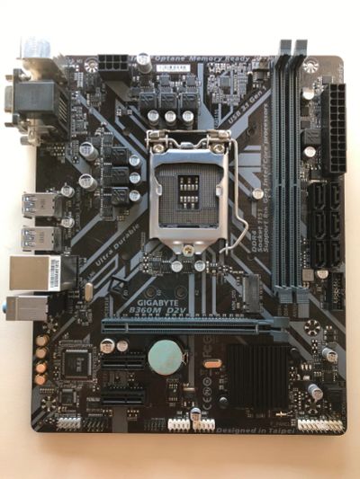 Лот: 25710945. Фото: 1. MB Gigabyte B360M D2V v.1.0 (iB360... Материнские платы
