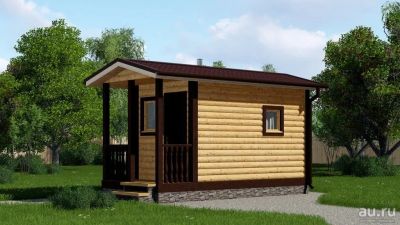 Лот: 13638690. Фото: 1. Баня каркасная с террасой 5*2... Срубы, бани, дома