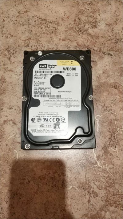 Лот: 17559716. Фото: 1. HDD WD800. Жёсткие диски (HDD)
