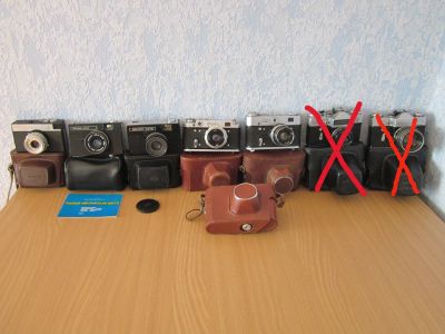 Лот: 25396944. Фото: 1. Фотоаппараты "Смена", "Вилия... Плёночные зеркальные