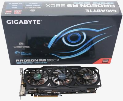 Лот: 4631368. Фото: 1. 3Gb Gigabyte R9 280X OC rev2.0... Видеокарты