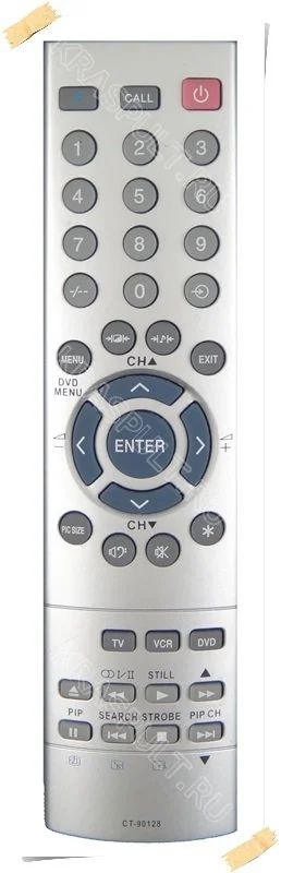 Лот: 15905252. Фото: 1. Пульт TOSHIBA CT-90128. Пульты ДУ