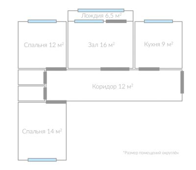 Лот: 10145974. Фото: 1. Отличная 3-комнатная квартира... Квартиры, студии