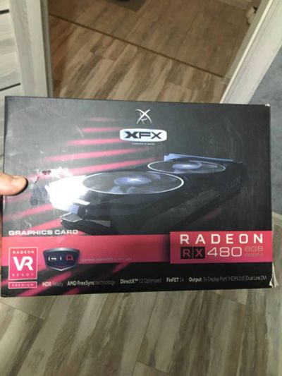 Лот: 25704429. Фото: 1. Видеокарта Radeon (TM) RX 480... Видеокарты