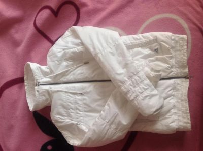 Лот: 3232611. Фото: 1. Белая куртка Adidas (Адидас). Верхняя одежда