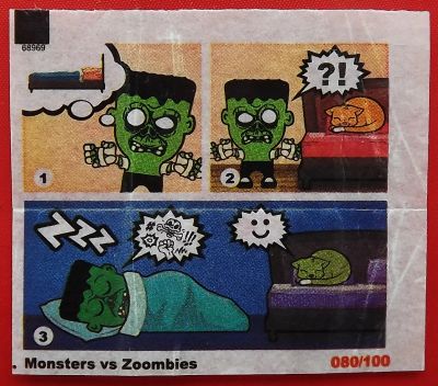 Лот: 18415577. Фото: 1. (№3813-У) вкладыш от жвачки "Monsters... Наклейки, карточки, вкладыши