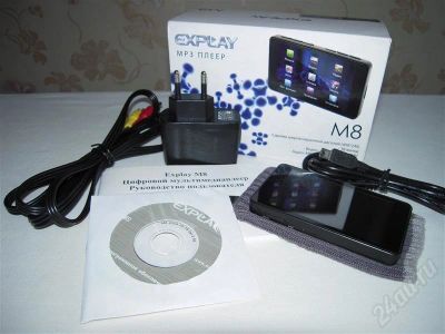 Лот: 439179. Фото: 1. Плеер MP3 Flash 4GB Explay M8. Плееры