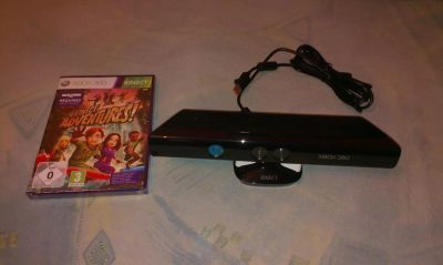 Лот: 4828855. Фото: 1. Kinect + диск "Kinect Adventures... Аксессуары для игровых приставок, консолей, геймпады