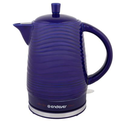 Лот: 24946275. Фото: 1. Чайник Endever KR-470C Синий 1200Вт... Чайники, кофемашины, кулеры