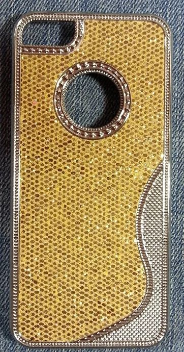 Лот: 3307809. Фото: 1. Чехол golden luxury design plating... Чехлы, бамперы