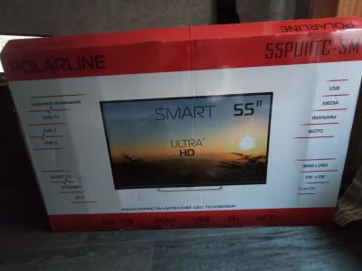 Лот: 16740587. Фото: 1. Новый телевизор polarline 55... Телевизоры