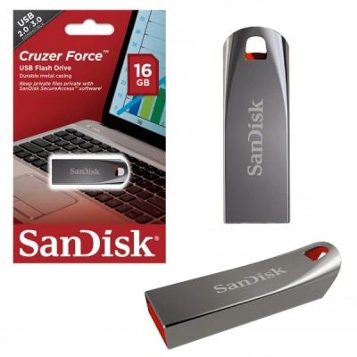 Лот: 15230285. Фото: 1. Флешка SanDisk Cruzer Force 16GB... USB-флеш карты