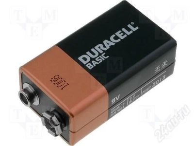 Лот: 578541. Фото: 1. Батарейки "крона" (duracell). Батарейки, аккумуляторы, элементы питания