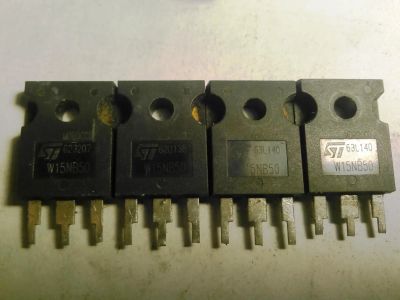 Лот: 10665240. Фото: 1. транзистор W15NB50 mosfet 500V... Транзисторы