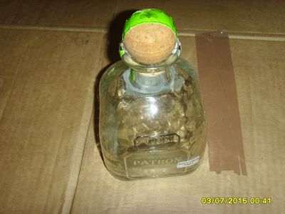 Лот: 5749665. Фото: 1. Бутылка из под текилы Patron 0... Кружки, стаканы, бокалы