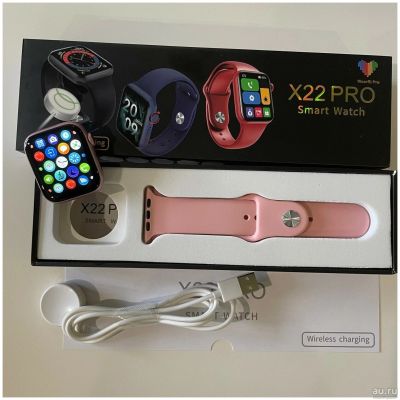 Лот: 18037294. Фото: 1. Smart Watch X22 PRO розовые. Смарт-часы, фитнес-браслеты, аксессуары