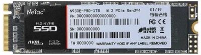 Лот: 17542833. Фото: 1. SSD-накопитель M.2 1Тб Netac N930E... SSD-накопители