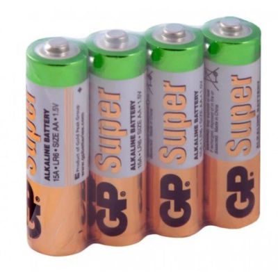 Лот: 7289832. Фото: 1. Батарейка LR6 GP Super Alkaline... Батарейки, аккумуляторы, элементы питания