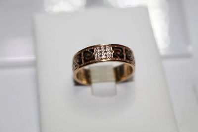 Лот: 10070074. Фото: 1. Кольцо золотое с бриллиантом... Другое (ювелирные изделия, бижутерия, часы)