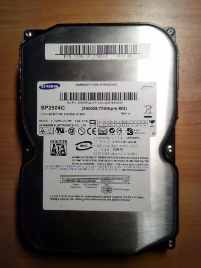 Лот: 10758696. Фото: 1. 2 Жёсткий диска Samsung SP2504C... Жёсткие диски