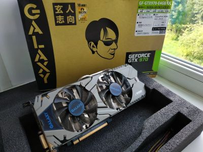 Лот: 16239900. Фото: 1. Видеокарта Galaxy GTX 970 4Гб. Видеокарты
