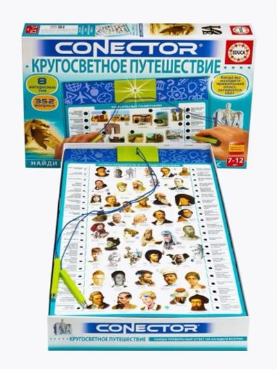 Лот: 23225191. Фото: 1. Игра Электровикторина Educa Conector... Детские настольные игры