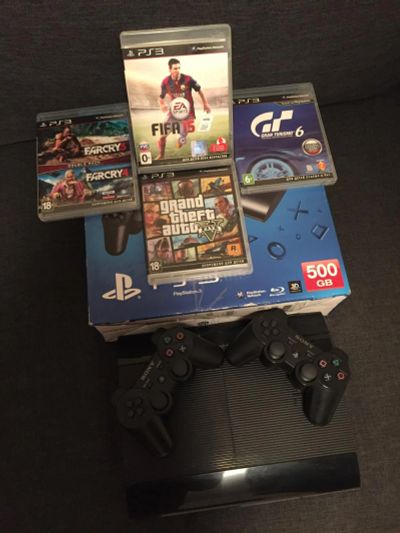 Лот: 8738032. Фото: 1. Sony PlayStation 3 500Гб. Консоли