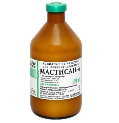 Лот: 21436577. Фото: 1. Мастисан 100 мл (20 доз). Косметика для животных