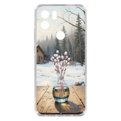 Лот: 25134795. Фото: 1. Чехол Krutoff Clear Case "Верба... Чехлы, бамперы