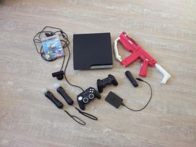 Лот: 3381490. Фото: 1. Playstation 3 slim (Самый полный... Игровые приставки, консоли