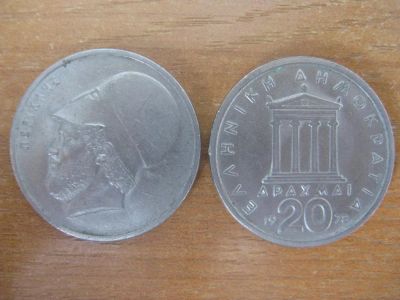 Лот: 9705645. Фото: 1. Греция 10 драхм образца 1976-1980... Европа