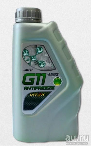 Лот: 8923583. Фото: 1. Антифриз Vitex Ultra G11 -40 зелёный... Масла, жидкости