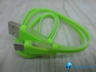 Лот: 14730266. Фото: 1. Кабель Micro USB силиконовый плоский... Дата-кабели, переходники