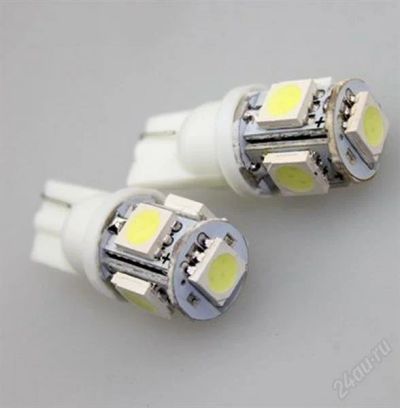 Лот: 2463771. Фото: 1. светодиодные лампы t10 w5w , холодный... Оптика и освещение