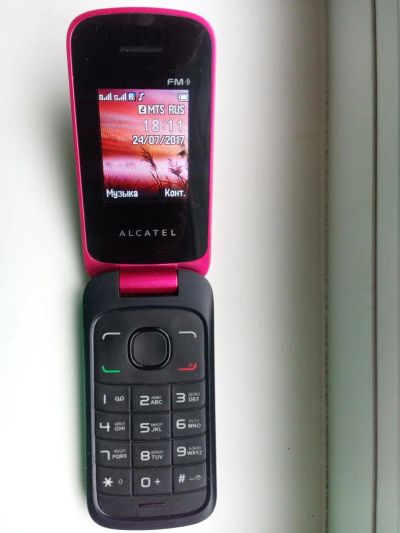 Лот: 10008214. Фото: 1. мобильный телефон Alcatel Onetouch... Кнопочные мобильные телефоны