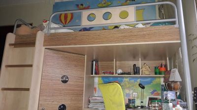 Лот: 12109475. Фото: 1. Кровать-чердак 5550,00 б/у со... Детские кровати и кроватки