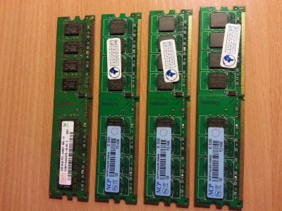 Лот: 3830061. Фото: 1. DDR2. 5ть гиг. 3 планки по гигу... Оперативная память