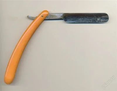 Лот: 1369354. Фото: 1. антикварная опасная бритва чайка... Другое (антиквариат)