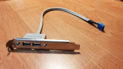 Лот: 11381930. Фото: 1. Планка в корпус USB 2.0 на 2 порта... Шлейфы, кабели, переходники