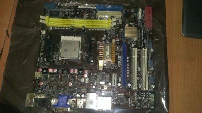 Лот: 7741157. Фото: 1. Мать ASUS+проц атлон 64 x2 6000... Материнские платы