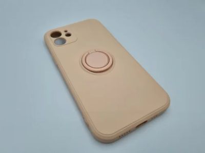 Лот: 18253043. Фото: 1. Чехол накладка iPhone 12 бежевый... Чехлы, бамперы