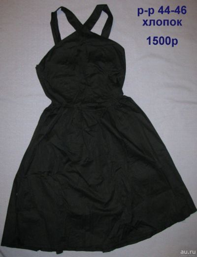 Лот: 15234652. Фото: 1. платье сарафан хлопок черное новое... Платья