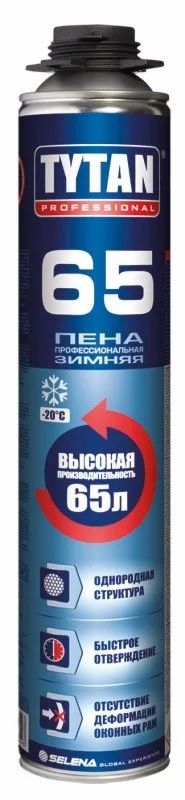 Лот: 8384429. Фото: 1. Монтажная пена ТИТАН 65 / TYTAN... Клеи, герметики, пена монтажная, клейкие ленты
