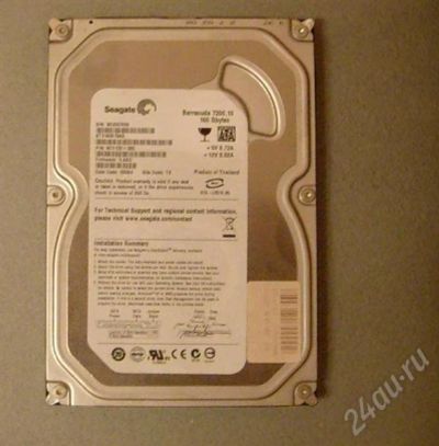 Лот: 345424. Фото: 1. seagate barracuda 7200.10 160gb. Жёсткие диски (HDD)