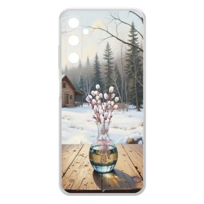 Лот: 25134973. Фото: 1. Чехол Krutoff Clear Case "Верба... Чехлы, бамперы